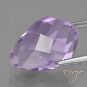 Améthyste Violet moyen naturelle Briolette, 12.70 ct, VS