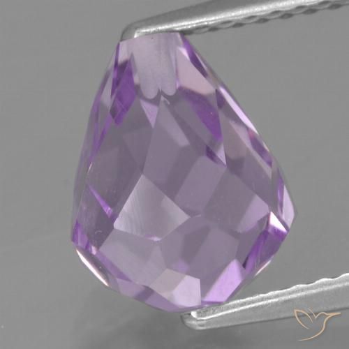 3.06ct Naturel Violet Iris Améthyste, Briolette, VS