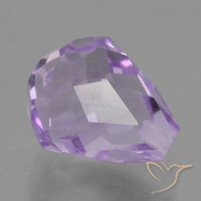 Améthyste Violet Iris naturelle Briolette, 3.06 ct, VS