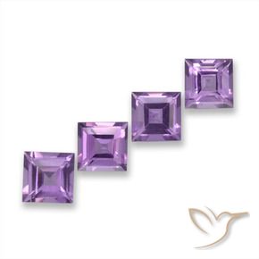 Shop natural 3.74ct Rose violet moyen Améthyste gems, Carré, from Brésil at GemSelect. In stock, global shipping!