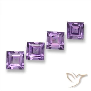 Shop natural 3.94ct Rose violet moyen Améthyste gems, Carré, from Brésil at GemSelect. In stock, global shipping!