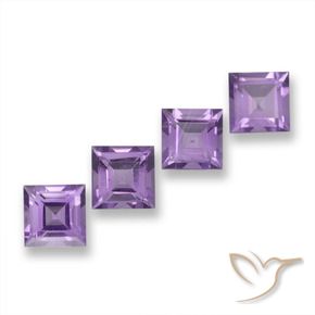 Shop natural 4.07ct Rose violet moyen Améthyste gems, Carré, from Brésil at GemSelect. In stock, global shipping!