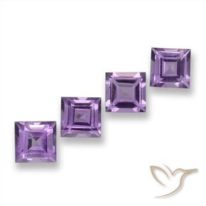 Shop natural 3.87ct Rose violet moyen Améthyste gems, Carré, from Brésil at GemSelect. In stock, global shipping!