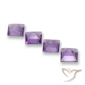 Shop natural 3.87ct Rose violet moyen Améthyste gems, Carré, from Brésil at GemSelect. In stock, global shipping!