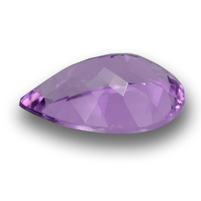 Améthyste violet naturelle en forme de poire, 5,03 ct, VVS