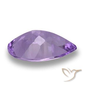 Améthyste Teinte violet profond naturelle En forme de poire, 3.87 ct, VVS
