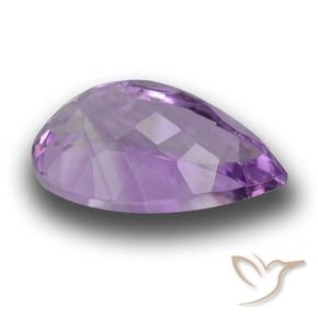 Améthyste Pourpre violacé profond naturelle En forme de poire, 5.41 ct, VVS