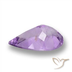 Améthyste Violet moyen naturelle En forme de poire, 4.58 ct, VVS
