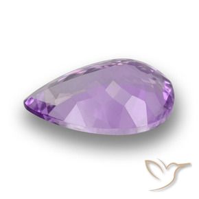 Améthyste Violet moyen naturelle En forme de poire, 4.85 ct, VVS