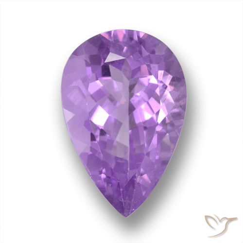 5.37ct Naturel Violet violacé Améthyste, En forme de poire, VS