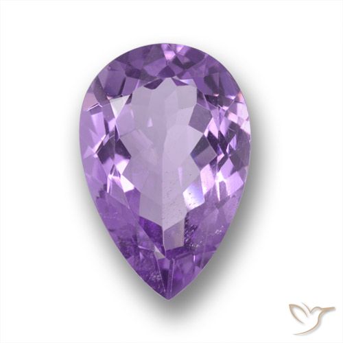 4.90ct Naturel Violet violacé Améthyste, En forme de poire, VS