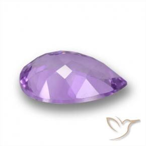 Améthyste Violet violacé naturelle En forme de poire, 4.90 ct, VS