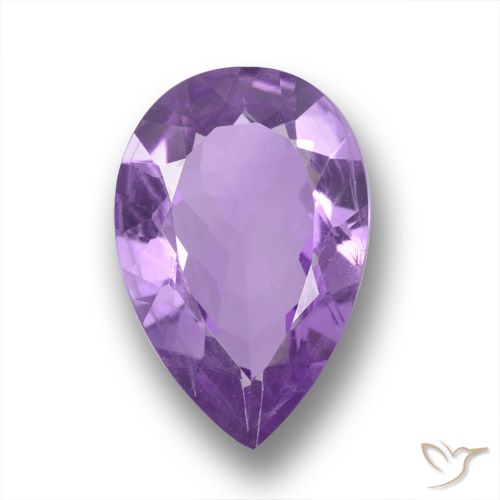 4.20ct Naturel Violet violacé Améthyste, En forme de poire, VS