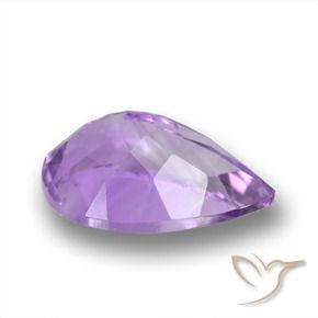 Améthyste Violet violacé naturelle En forme de poire, 5.30 ct, VS