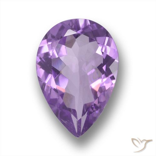 4.62ct Naturel Violet violacé Améthyste, En forme de poire, VS