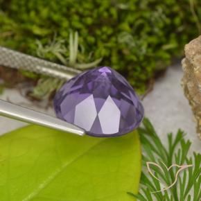 Améthyste Violet moyen naturelle Tour, 4.80 ct, VVS