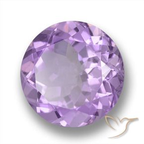 Améthyste Violet clair naturelle Tour, 3.94 ct, VVS