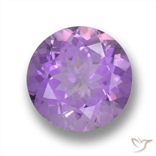 3.92ct Naturel Violet moyen Améthyste, Tour, VVS