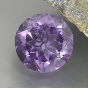 Améthyste violet naturelle coupe roude, 4,69 ct, VVS