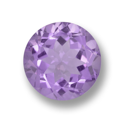 Améthyste Violet moyen naturelle Coupe roude, 4.00 ct, VVS