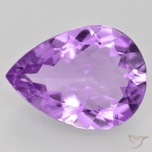 7.71ct Naturel Violet Rosâtre Améthyste, En forme de poire, VVS-VS