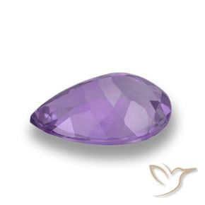 Améthyste Violet foncé naturelle En forme de poire, 4.60 ct, VVS