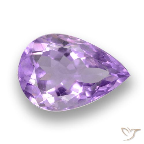 5.72ct Naturel Violet moyen Améthyste, En forme de poire, VVS