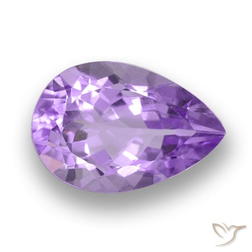 6.29ct Naturel Violet moyen Améthyste, En forme de poire, VVS