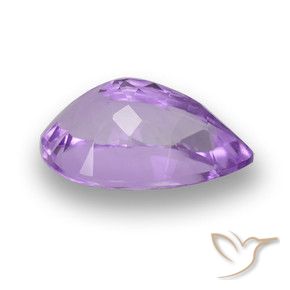Améthyste Violet moyen naturelle En forme de poire, 6.29 ct, VVS