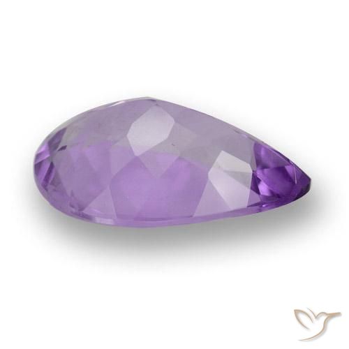 Améthyste Violet foncé naturelle En forme de poire, 4.34 ct, VVS-VS