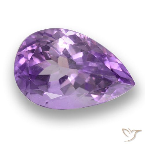 5.87ct Naturel Violet foncé Améthyste, En forme de poire, VVS-VS