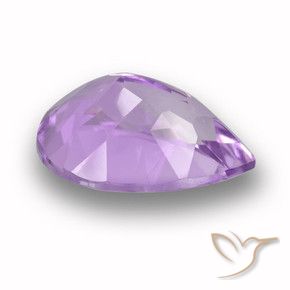 Améthyste Violet Iris naturelle En forme de poire, 3.66 ct, VVS-VS