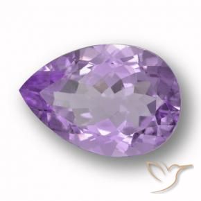 Améthyste Violet foncé naturelle En forme de poire, 5.32 ct, VVS-VS