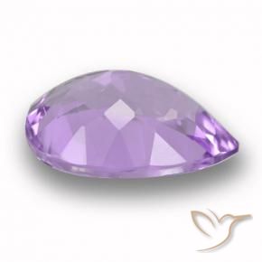 Améthyste Violet foncé naturelle En forme de poire, 5.32 ct, VVS-VS