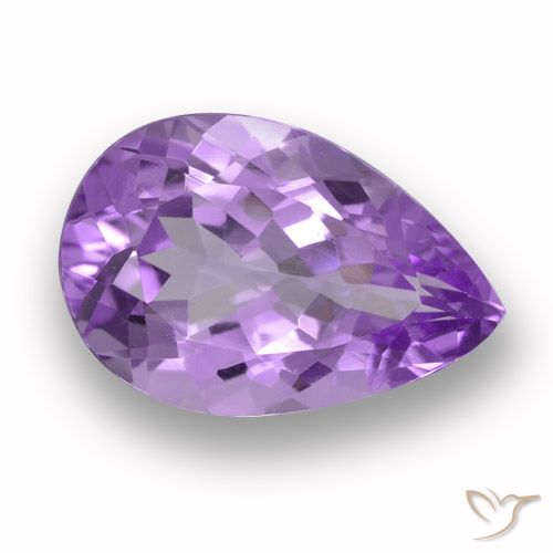 5.18ct Naturel Violet Rosâtre Améthyste, En forme de poire, VVS-VS