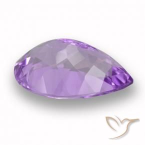 Améthyste Violet Rosâtre naturelle En forme de poire, 5.18 ct, VVS-VS