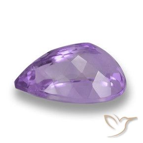 Améthyste Pourpre violacé profond naturelle En forme de poire, 6.26 ct, VS