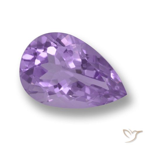 4.94ct Naturel Violet Rosâtre Améthyste, En forme de poire, VVS