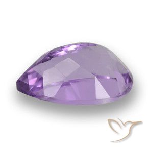 Améthyste Violet moyen naturelle En forme de poire, 4.00 ct, VVS