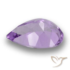 Améthyste Violet moyen naturelle En forme de poire, 3.59 ct, VS