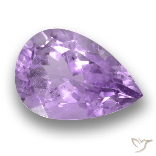 3.82ct Naturel Violet moyen Améthyste, En forme de poire, VS
