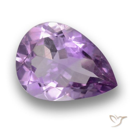 3.21ct Naturel Violet moyen Améthyste, En forme de poire, VS