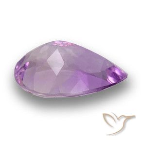 Améthyste Violet Rosâtre naturelle En forme de poire, 3.45 ct, VS