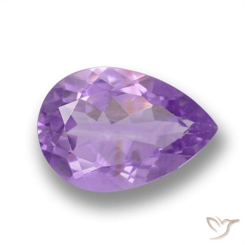 3.41ct Naturel Violet Iris Améthyste, En forme de poire, VVS