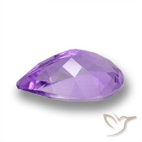 Améthyste Violet foncé naturelle En forme de poire, 3.54 ct, VVS