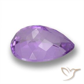 Améthyste Violet foncé naturelle En forme de poire, 4.18 ct, VVS