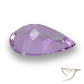 Améthyste Violet moyen naturelle En forme de poire, 2.93 ct, VS