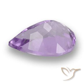 Améthyste Violet rose moyen naturelle En forme de poire, 3.52 ct, VVS