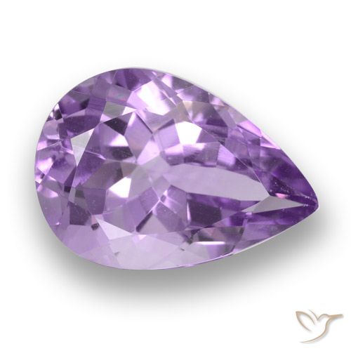 3.59ct Naturel Violet moyen Améthyste, En forme de poire, VS