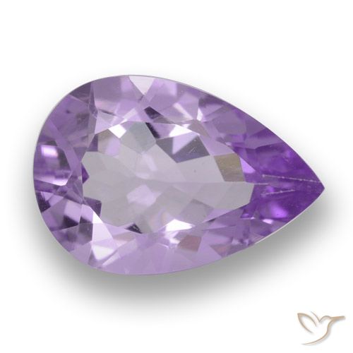 2.88ct Naturel Violet moyen Améthyste, En forme de poire, VS